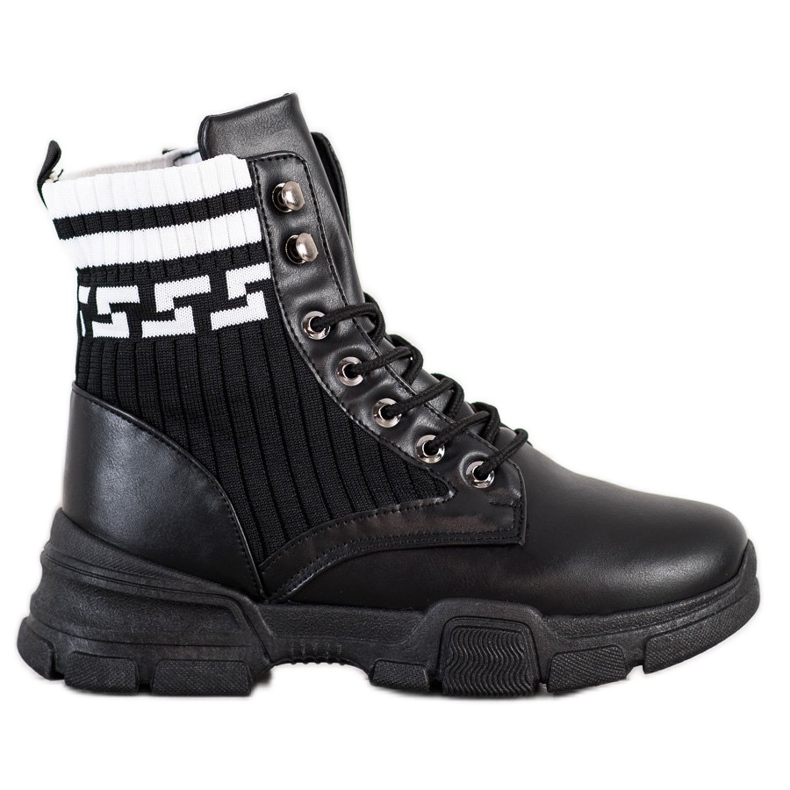 SHELOVET Modni radnici na vezanje bijela crno