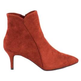 Kylie Suede čizme na štiklama smeđ narančasta