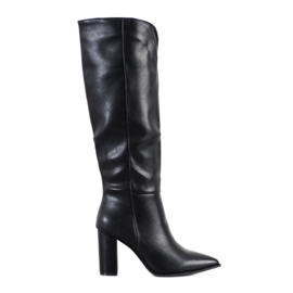 Seastar Elegantne čizme s eko kožom crna