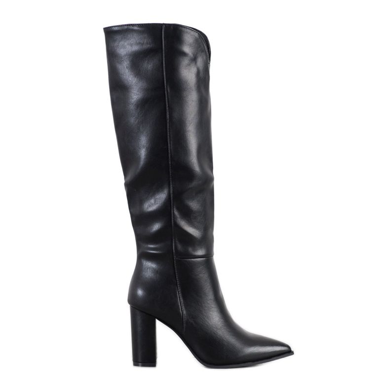 Seastar Elegantne čizme s eko kožom crno