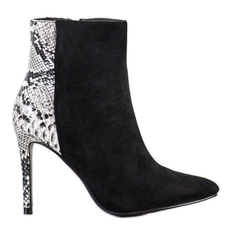 Small Swan Sexy Pin Snake Print crno