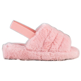 Seastar Tople papuče s krznom roze