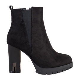 Super Mode Čizme s mat petom crna