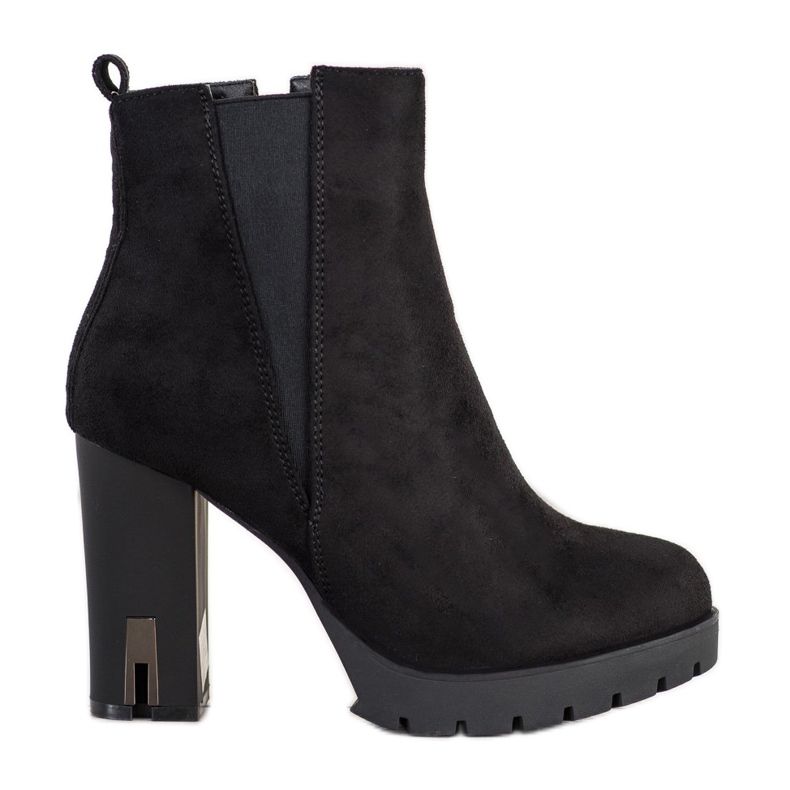 Super Mode Čizme s mat petom crno