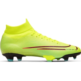 Nike Mercurial Superfly 7 Pro Mds Fg BQ5483 703 nogometna cipela žuti bijela, crna, ružičasta