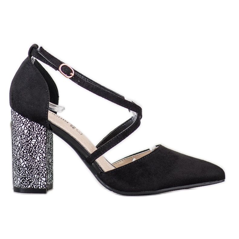 Goodin Modne pumpe na stupu crno