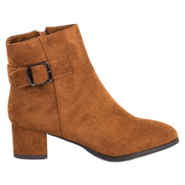 Sabatina Deve čizme s kopčom smeđa višebojan