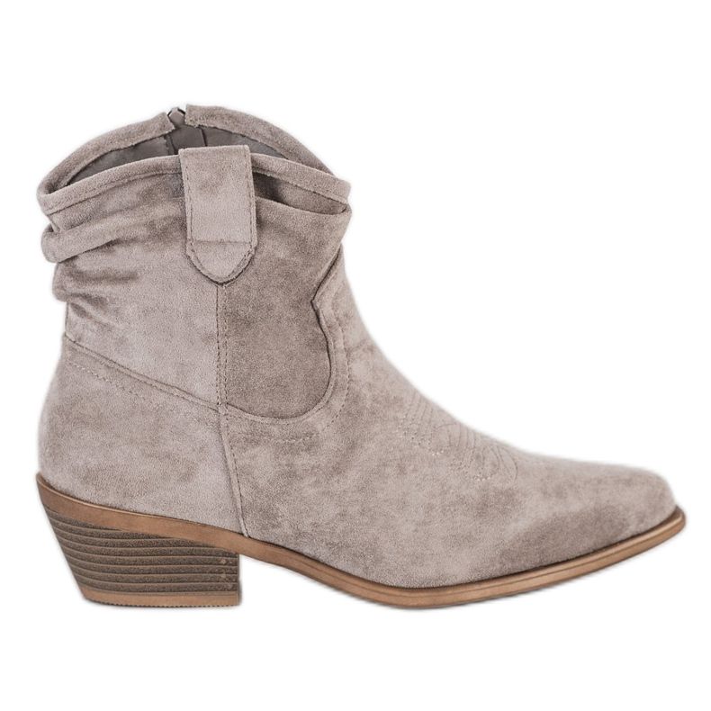 Cm Paris Kaubojske čizme od antilopa bež