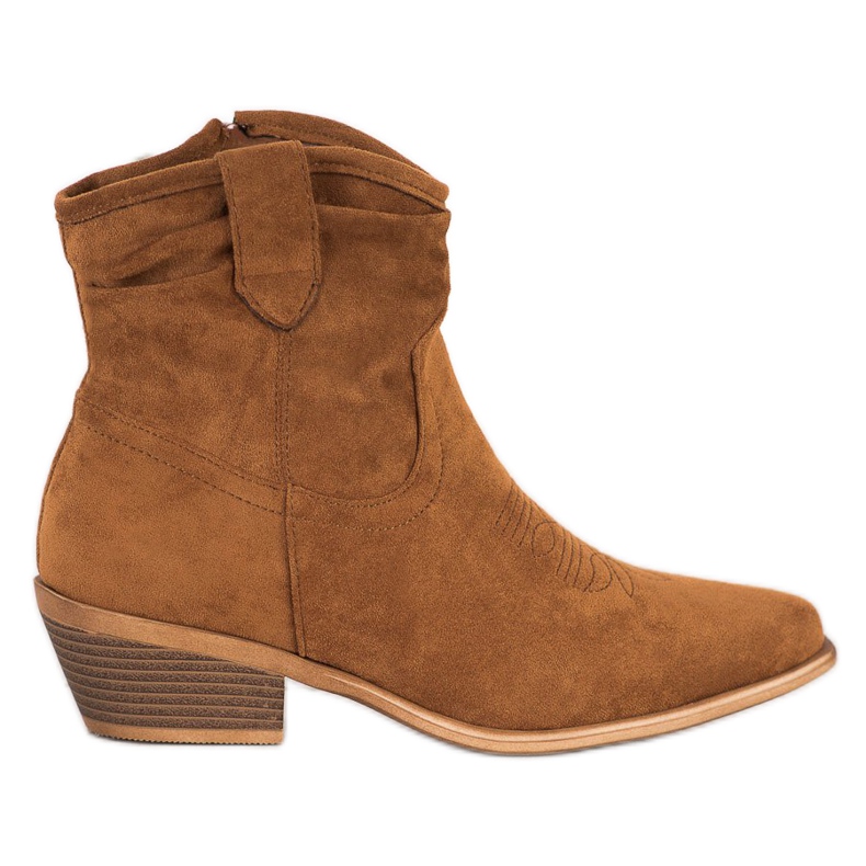 Cm Paris Kaubojske čizme od antilopa smeđa