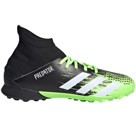 Kopačke Adidas Predator 20.3 Tf Junior, crne i zelene EH3034 crno/zeleno/bijelo crna