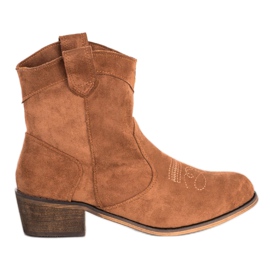 Queentina Udobnost kaubojskih čizama s izolacijom smeđa