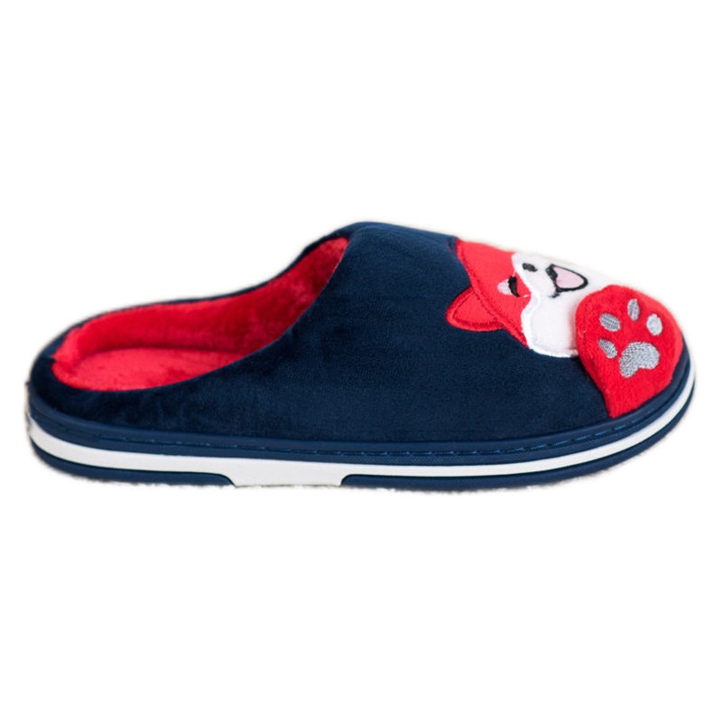 Bona Papuče dobrodošlice kući bijela crvena mornarsko plava