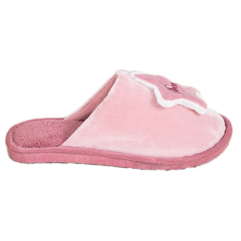 Bona Udobne papuče iz snova bijela ružičasta