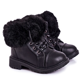 Dječje tople zamke s krznom Crna Nella