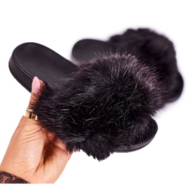 PS1 Dječje crne modne papuče Fashionista crna