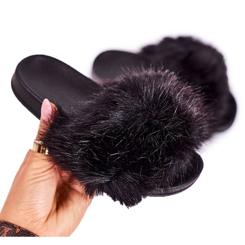 PS1 Dječje crne modne papuče Fashionista crno