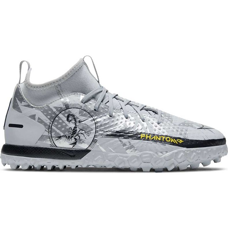 Nike nogometne tenisice Phantom Gt Scorpion Academy Dynamic Fit Tf Junior DA2289 001 srebro srebro