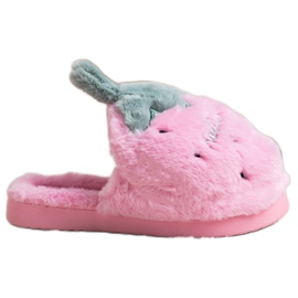 Bona Papuče od jagoda ružičasta zelena