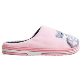 Bona Papuče dobrodošlice kući ružičasta siva