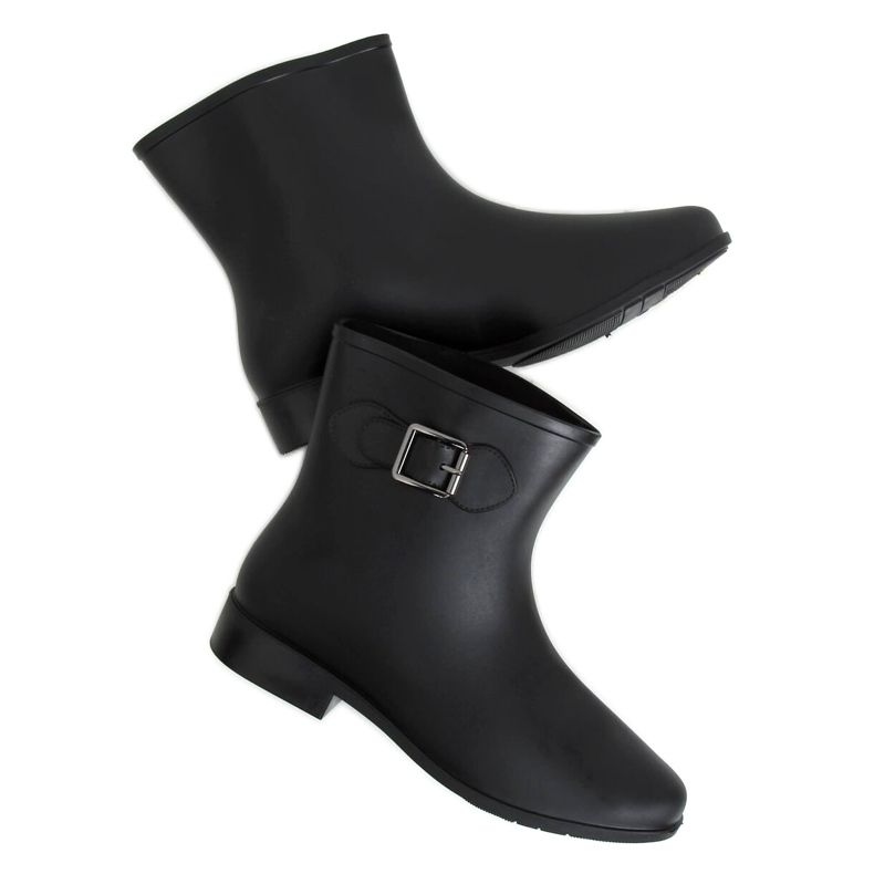 Gležnjače s kopčom crne D32 Crne crno