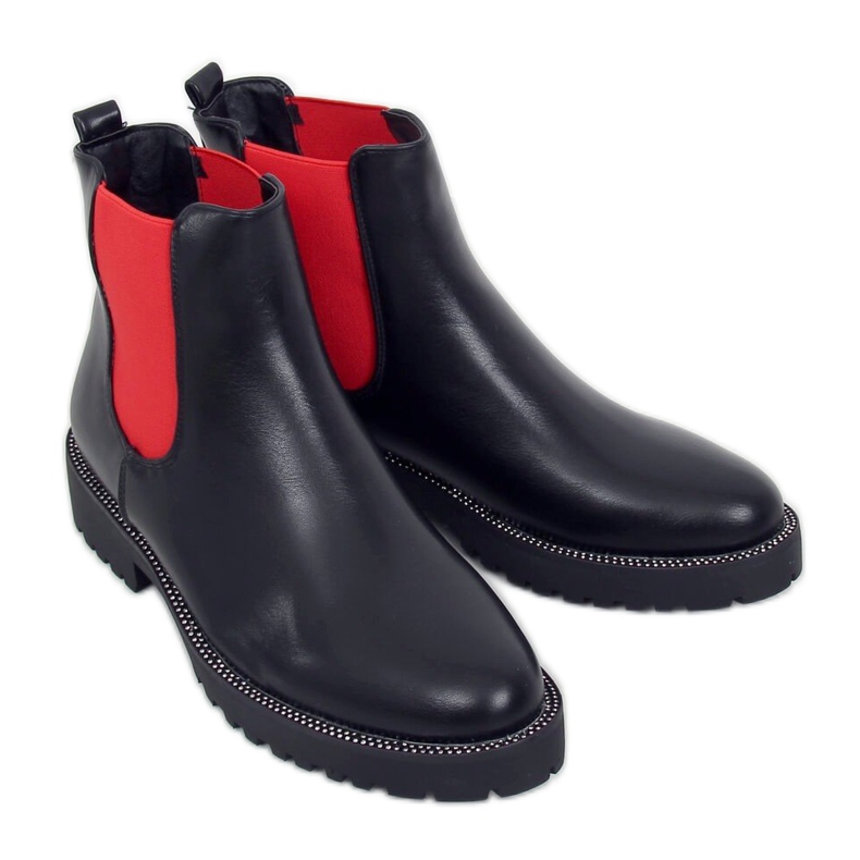 Crne ženske čizme Chelsea 15602-9 Crne crno