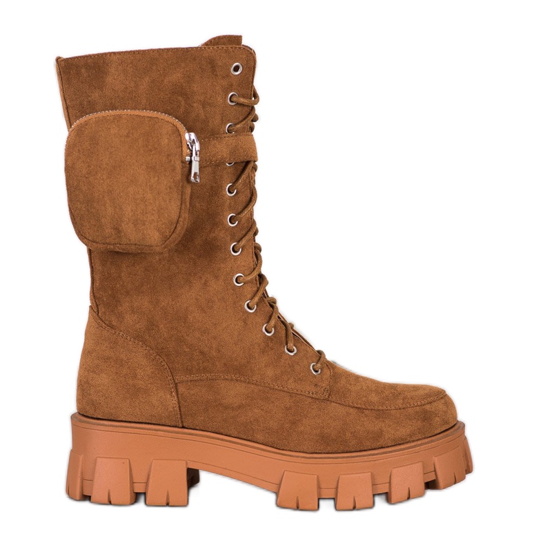 Seastar Čizme od antilopa s džepom smeđa žuta boja