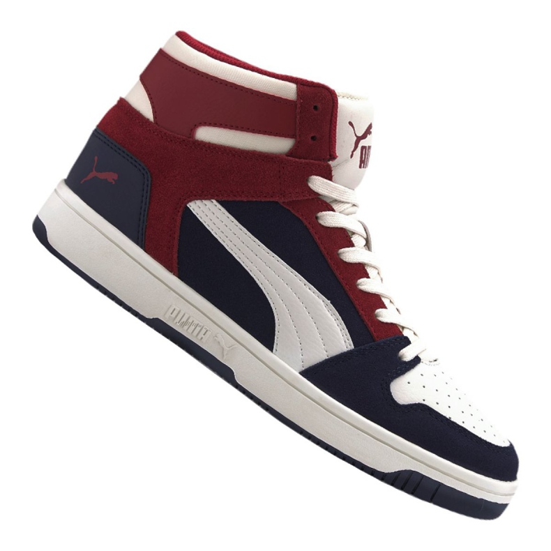 Puma Rebound LayUp Sd M 370219-04 bijela crno crvena raznobojna