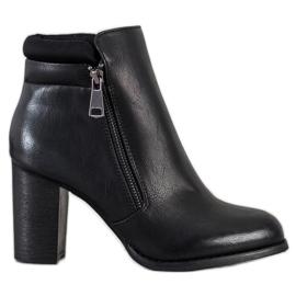 Super Mode Klasične čizme s patentnim zatvaračem crna