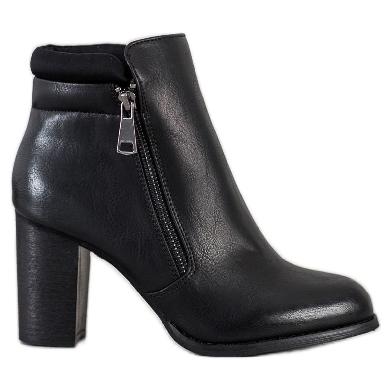 Super Mode Klasične čizme s patentnim zatvaračem crno