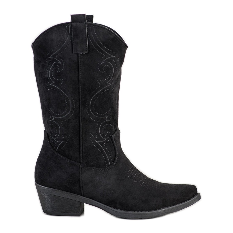 Marquiz Kaubojske čizme s uzorkom crno