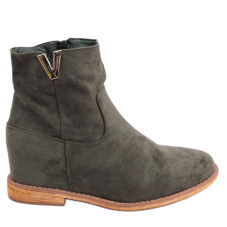 Zelene ZT1013 Zelene čizme na skrivenom klinu zelena