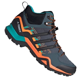 Adidas Terrex Swift R2 Mid Gtx M FV6840 cipele crna narančasta siva zelena