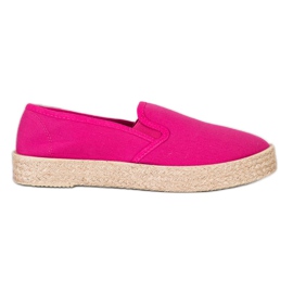 SHELOVET Fuchsia Espadrilles ružičasta