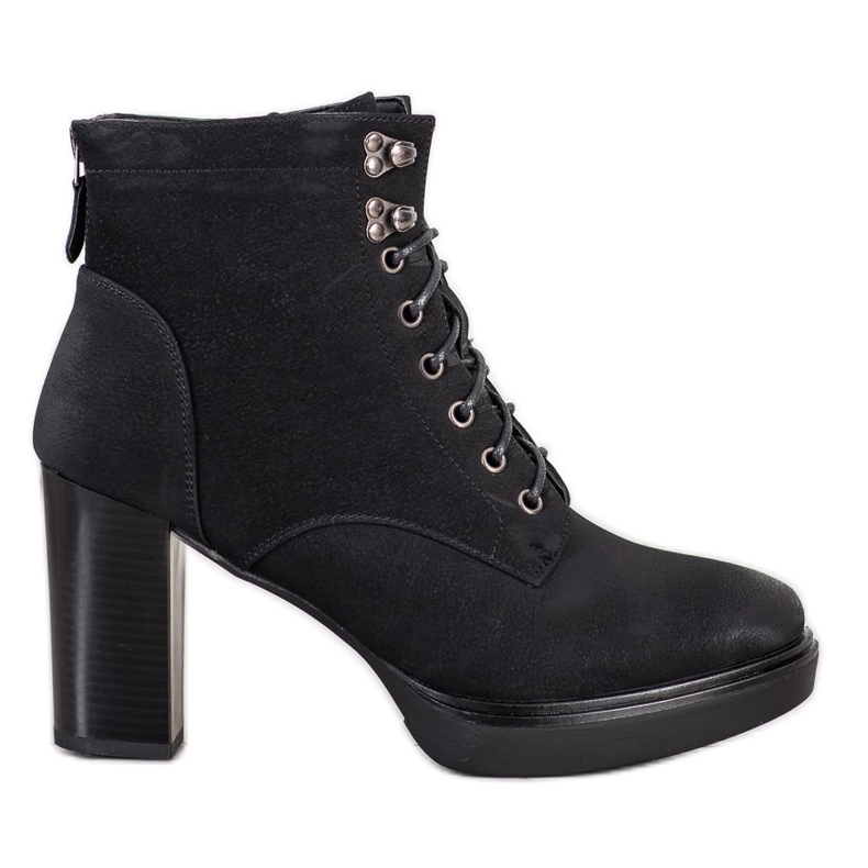 Sabatina Čizme na vezicu na postu crno