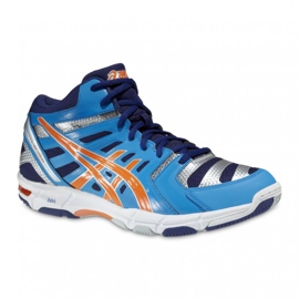 Asics Gel-Beyond 4 Mt B403N-4130 cipele za odbojku ljubičasta, plava, narančasta, siva / srebrna plava