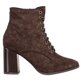 Kylie Vezane čizme na šanku smeđ