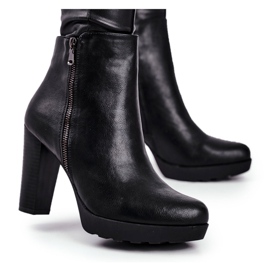 Ženske čizme na petu crne Eugene crna