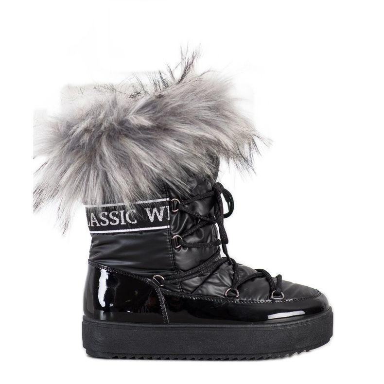 SHELOVET Snježne čizme na platformi crno