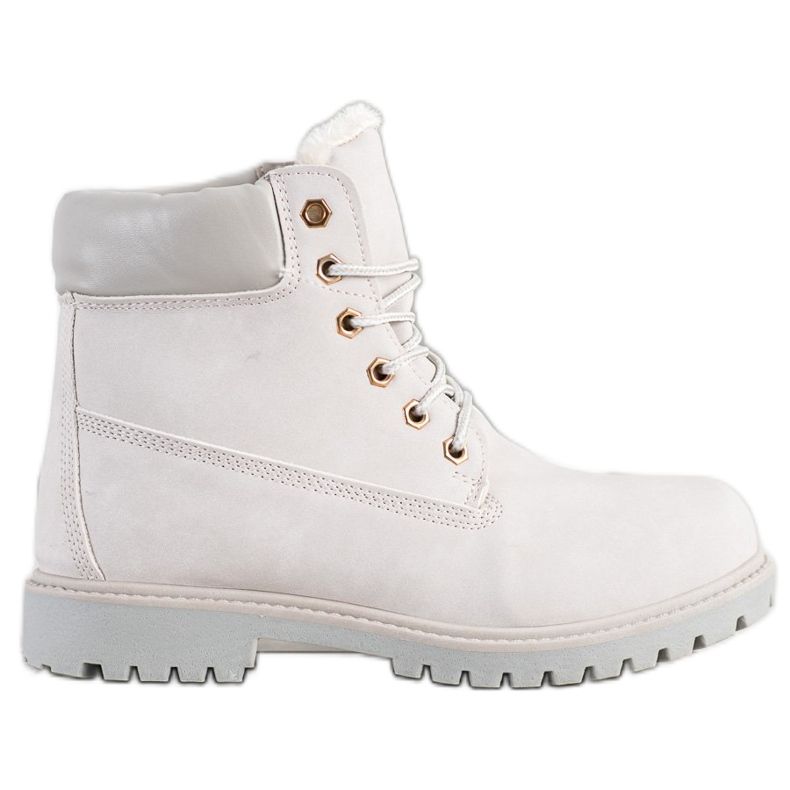 SHELOVET Tople planinarske čizme s eko kožom siva