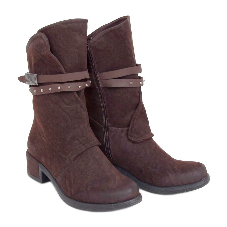 Smeđe ST-05P Smeđe vojne čizme za žene smeđa