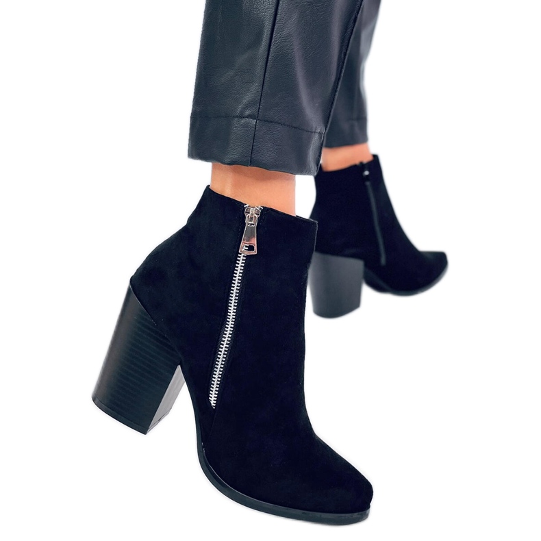 Čizme od cigle sa širokim potpeticama TX-1873 Narančasta crvena