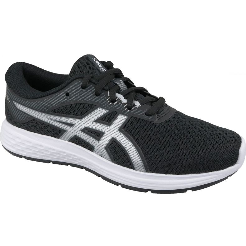 Patike za trčanje Asics Patriot 11 Gs Jr 1014A070-002 crno srebro siva