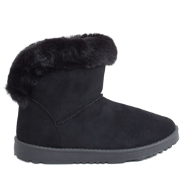 Crne ženske čizme za snijeg D01901-1 Crne crna