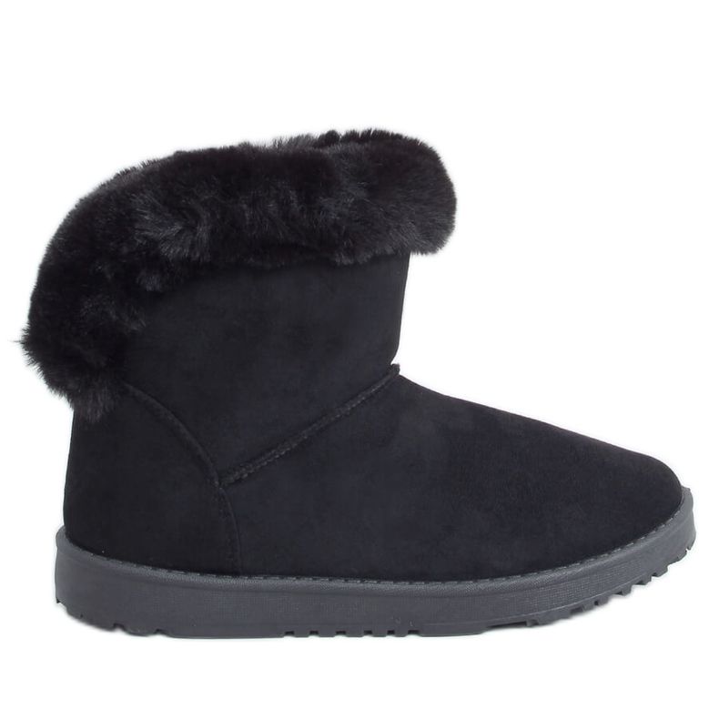 Crne ženske čizme za snijeg D01901-1 Crne crno