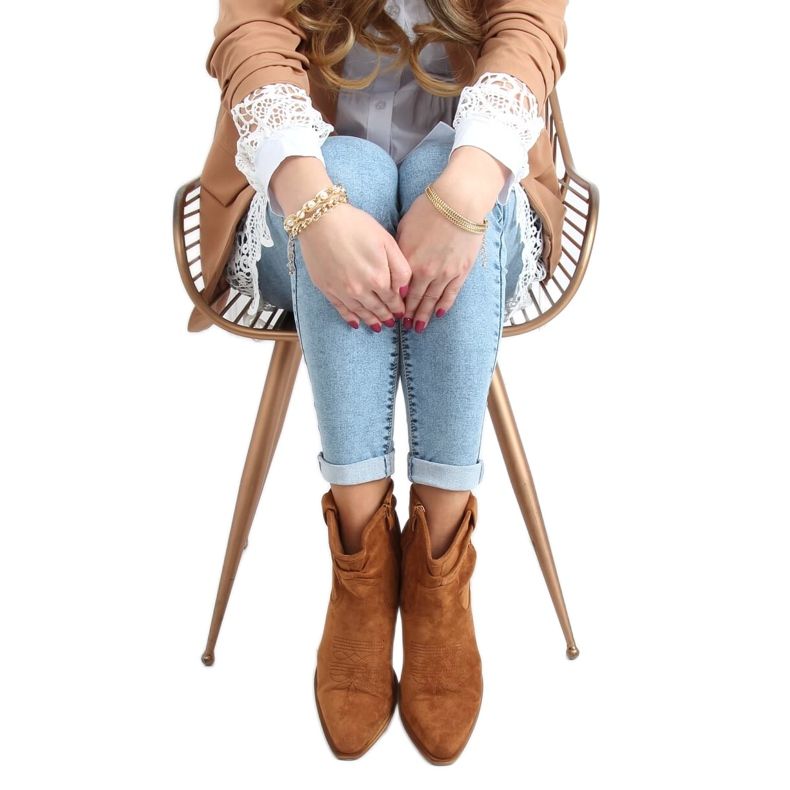 Ženske kaubojske čizme deve 99-65 Camel smeđa