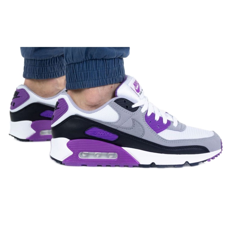 Nike Air Max 90 M CD0881-104 bijela crno ljubičasta siva
