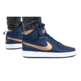Cipele Nike Court Borough Mid 2 Jr CD7782-400 crna tamnoplava