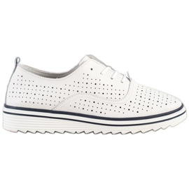 Goodin Ažurna kožna obuća bijela