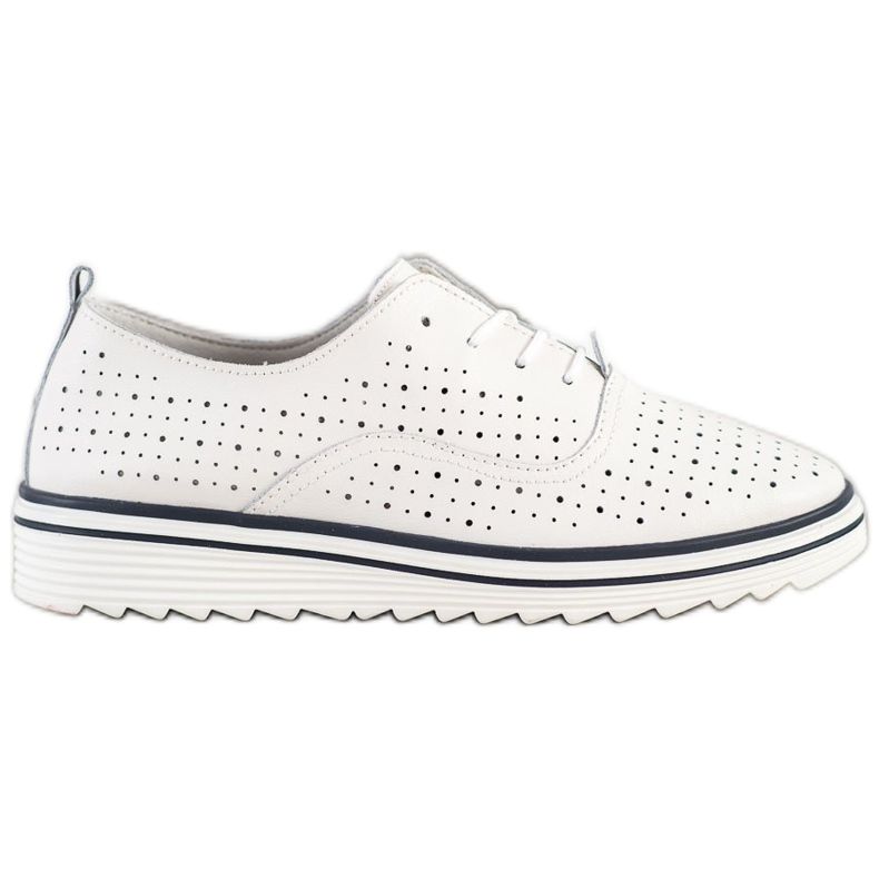 Goodin Ažurna kožna obuća bijela