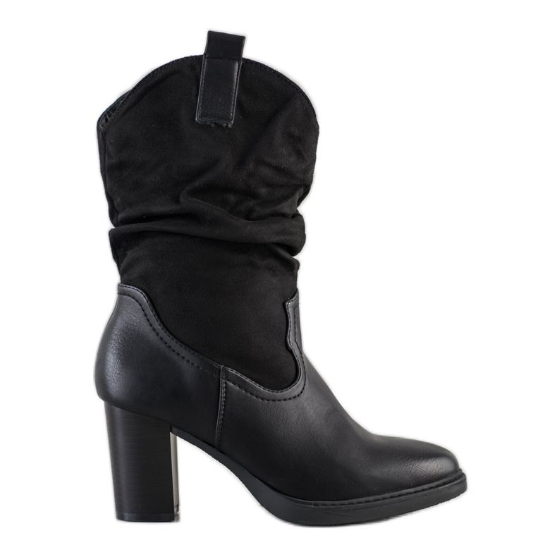 Super Mode Kaubojske čizme na postu crno